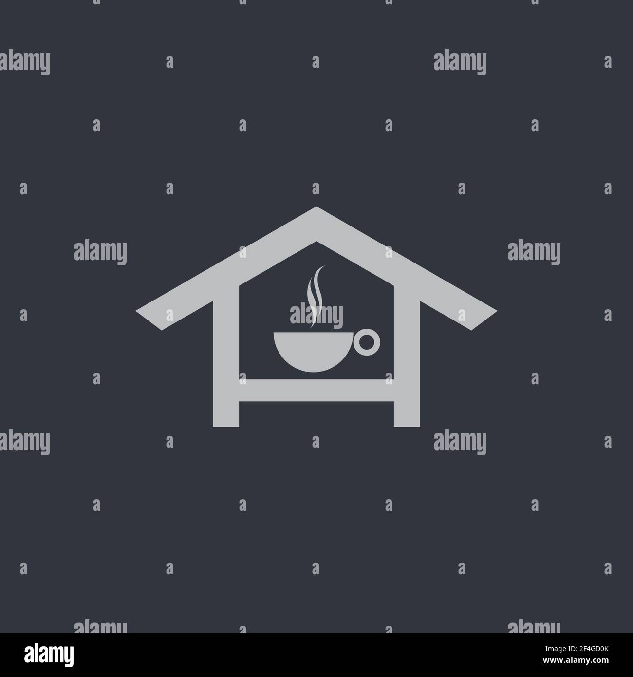 Coffee house logo vector icon illustration design Stock Vector