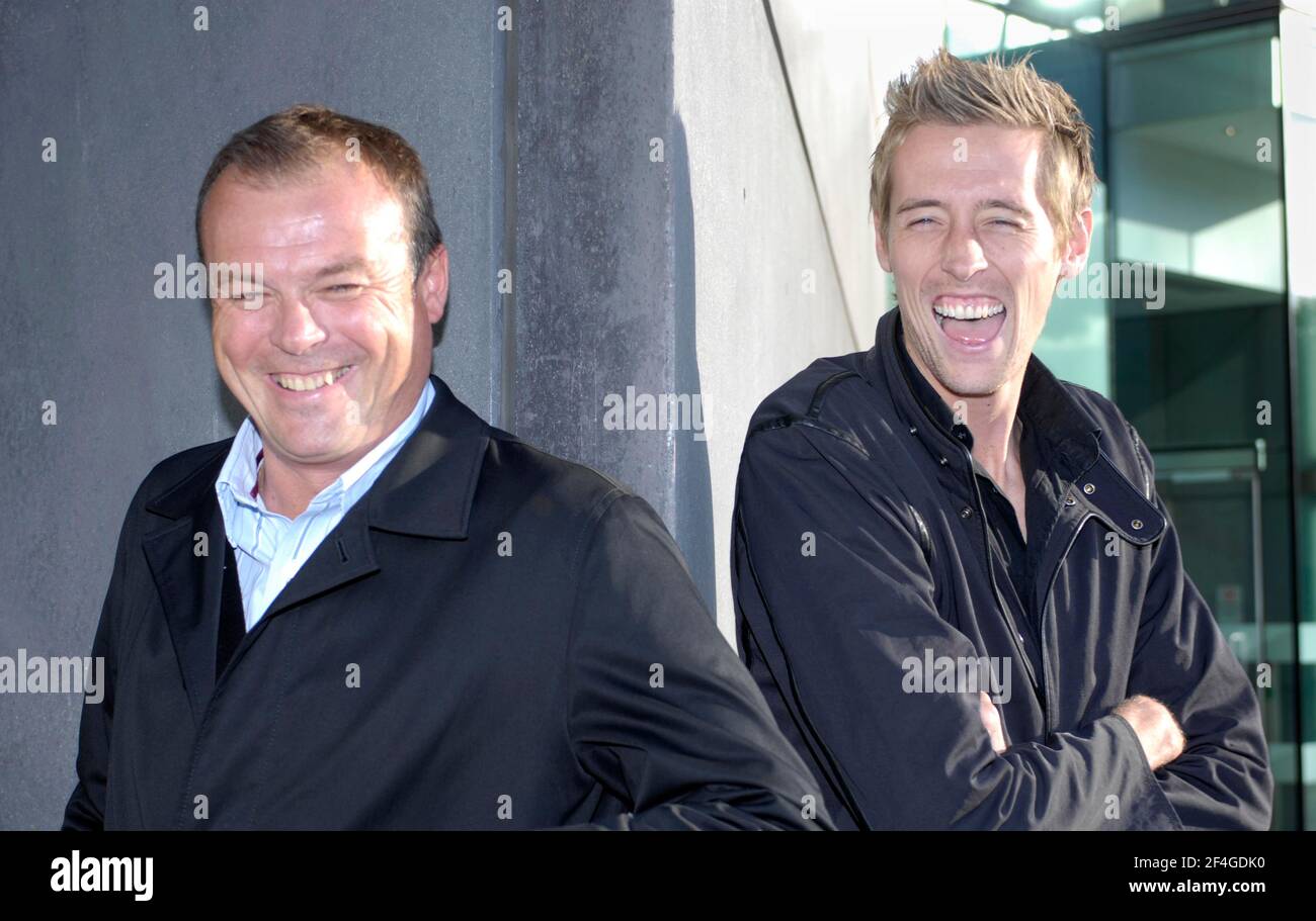 PETER CROUCH with his father keith. 26/09/2007. PICTURE DAVID ASHDOWN