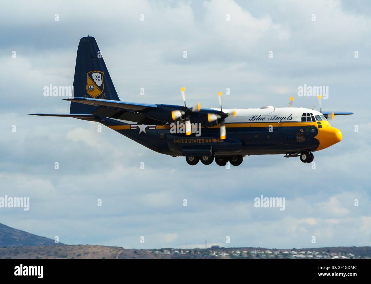 Marine Corps C-130T Hercules aircraft with the Blue Angels 8x12 Photo A U.S 