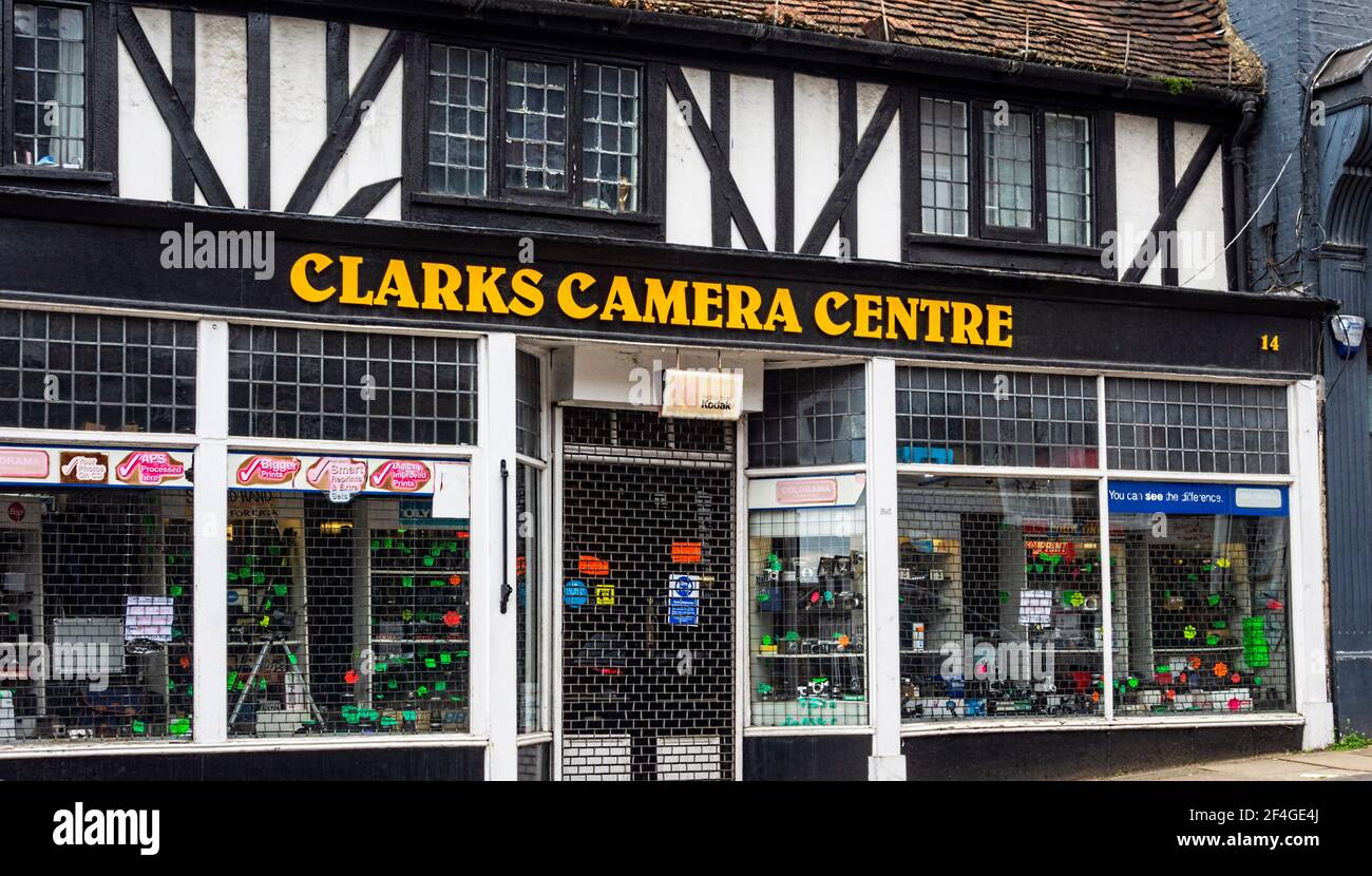 Clarks Camera Centre, Holywell Hill, St. Albans Hertfordshire UK Stock