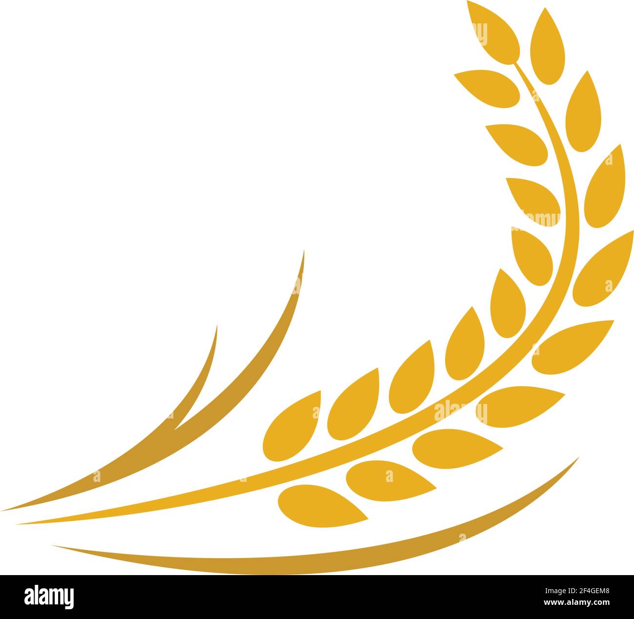 Wheat logo template vector icon illustration design Stock Vector
