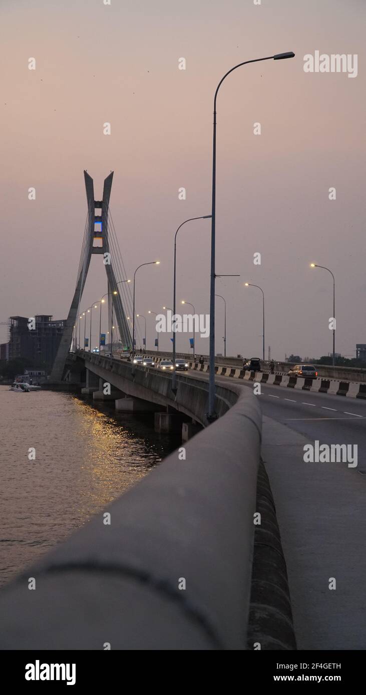 Lekki - Ikoyi Link Bridge Stock Photo