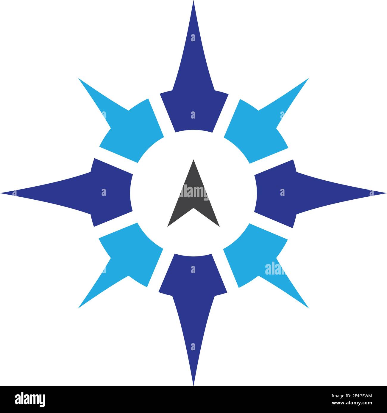 Compass  logo template vector icon illustration Stock Vector
