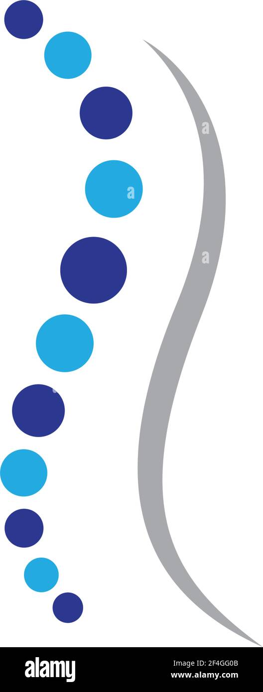Spine logo template  vector icon illustration design Stock Vector