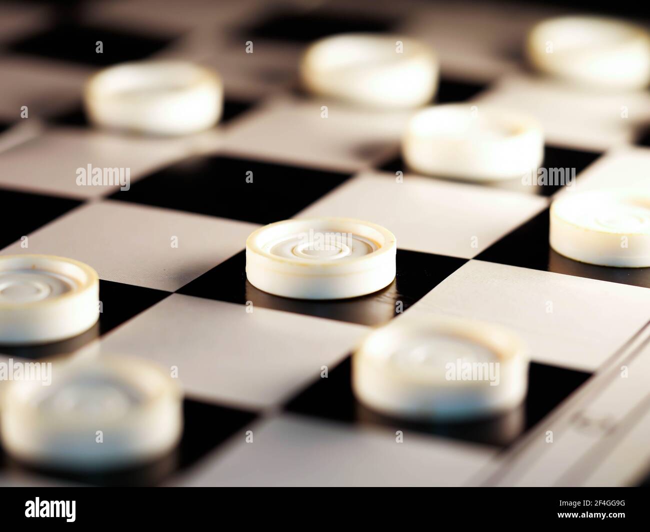 checkerboard with checkers. game concept.board game.hobby.checkers on