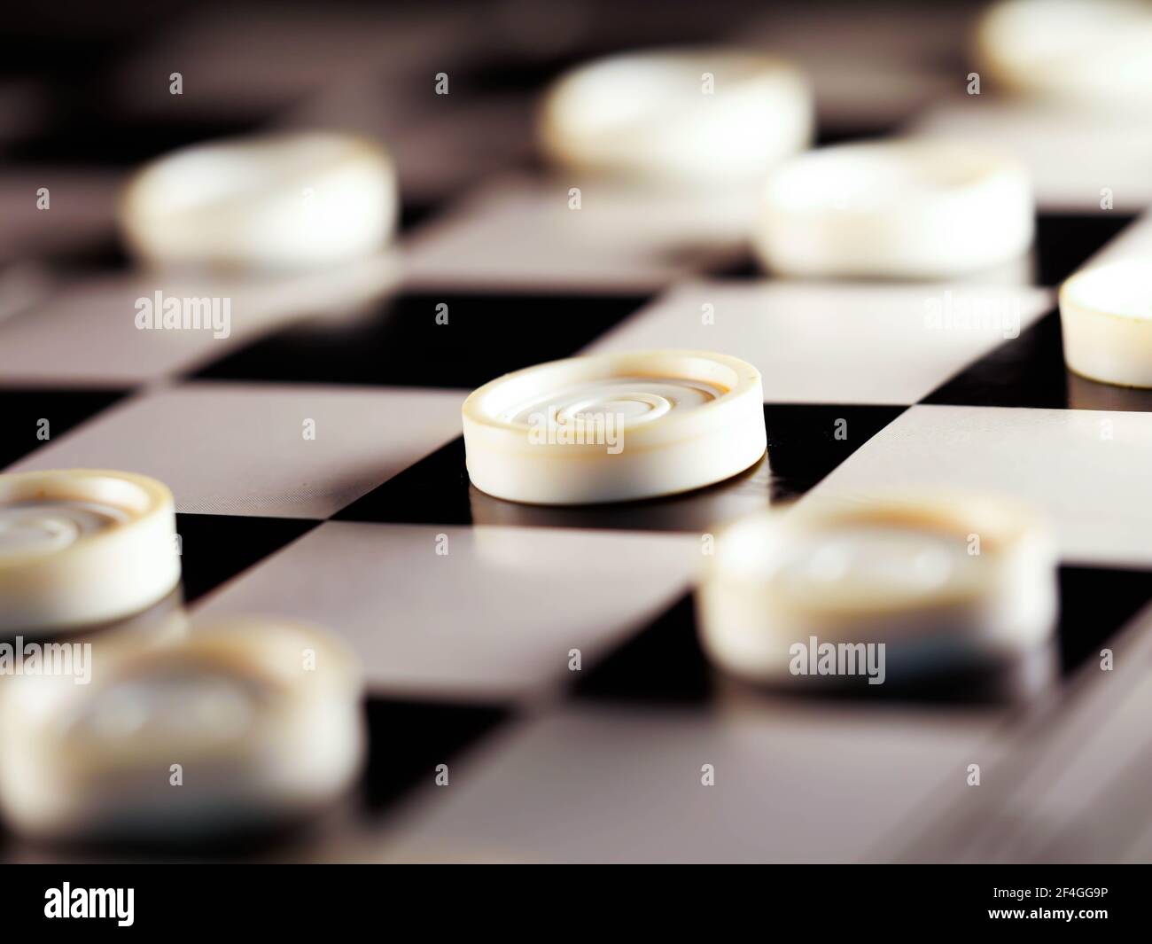 checkerboard with checkers. game concept.board game.hobby.checkers on