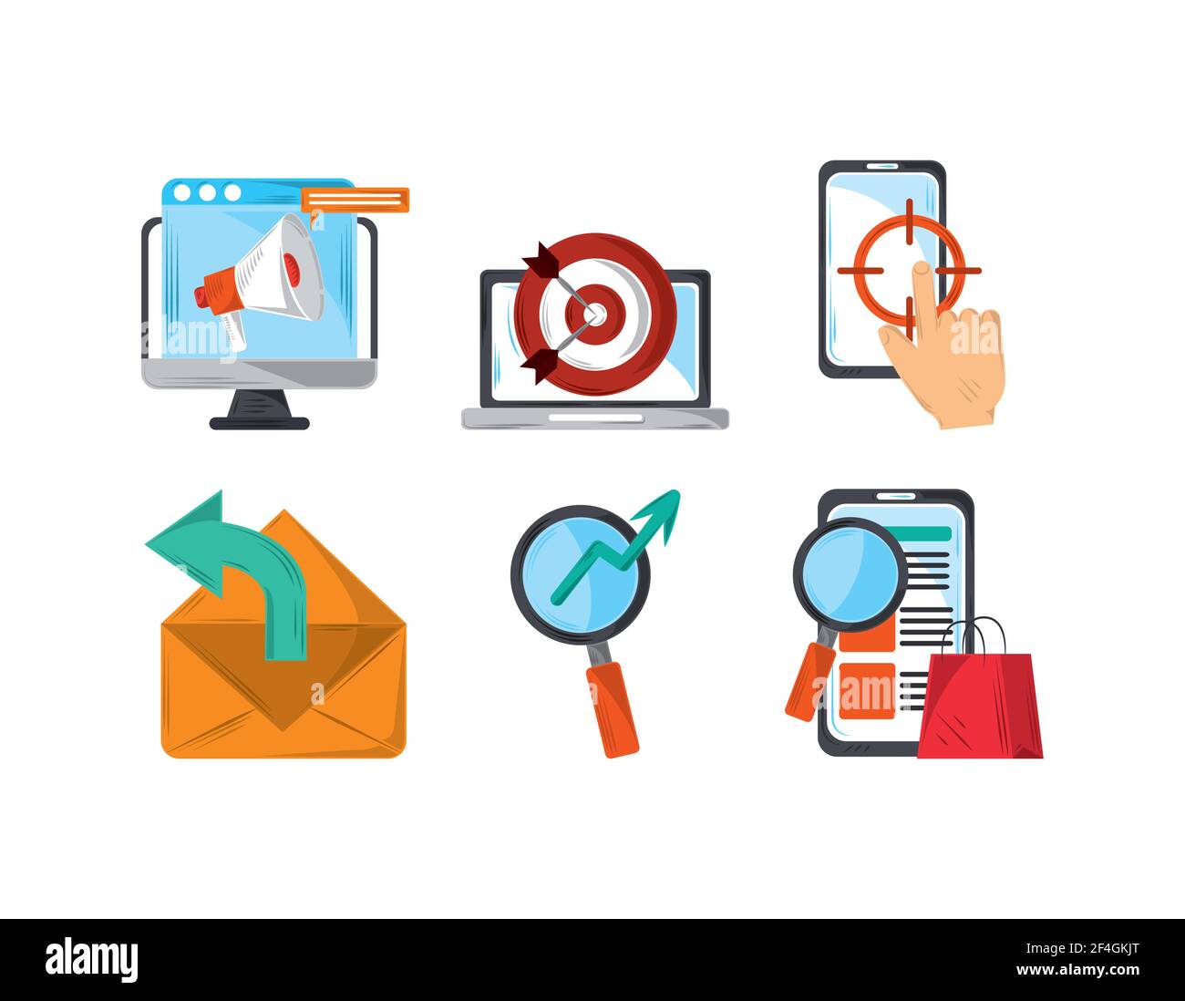 digital marketing analysis target strategy Stock Vector Image & Art - Alamy