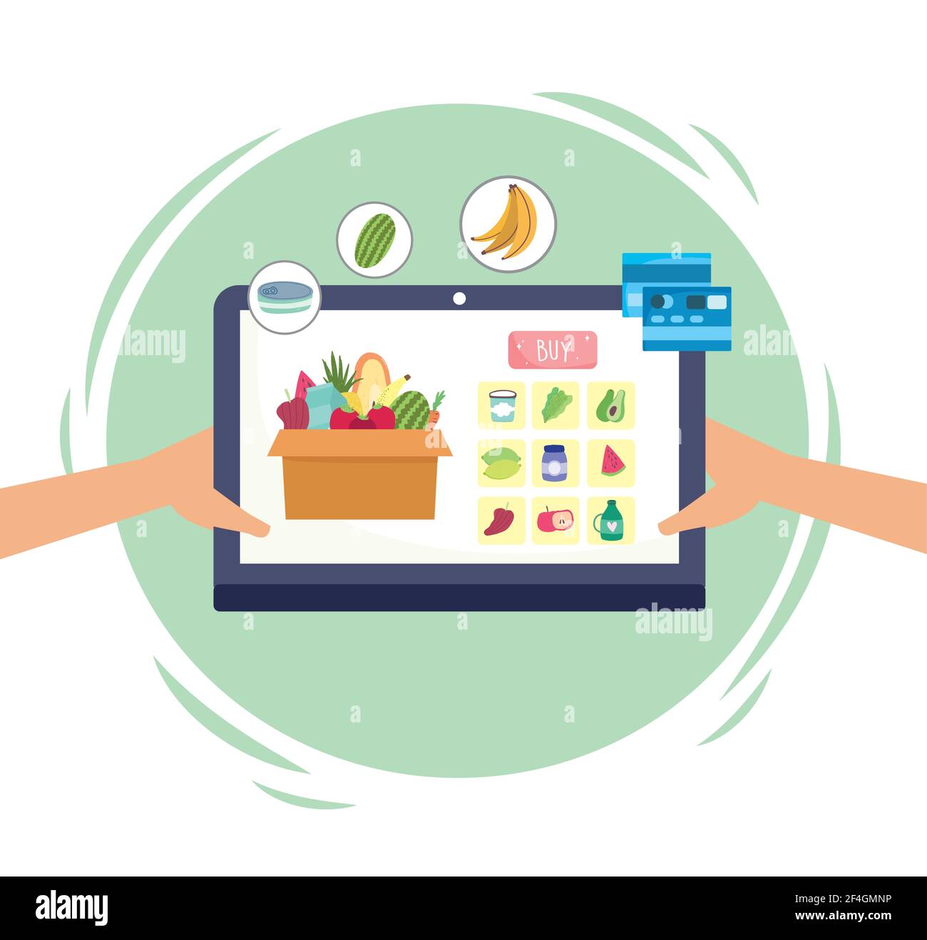 online grocery shopping web ecommerce Stock Vector Image & Art - Alamy