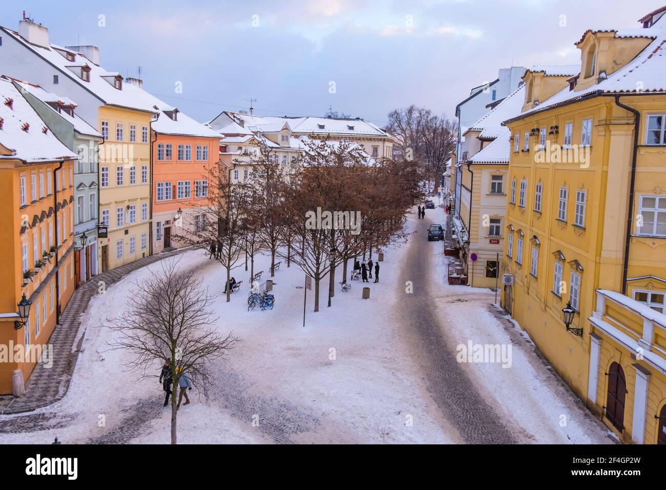 Na Kampe, Kampa island, Prague, Czech Republic Stock Photo