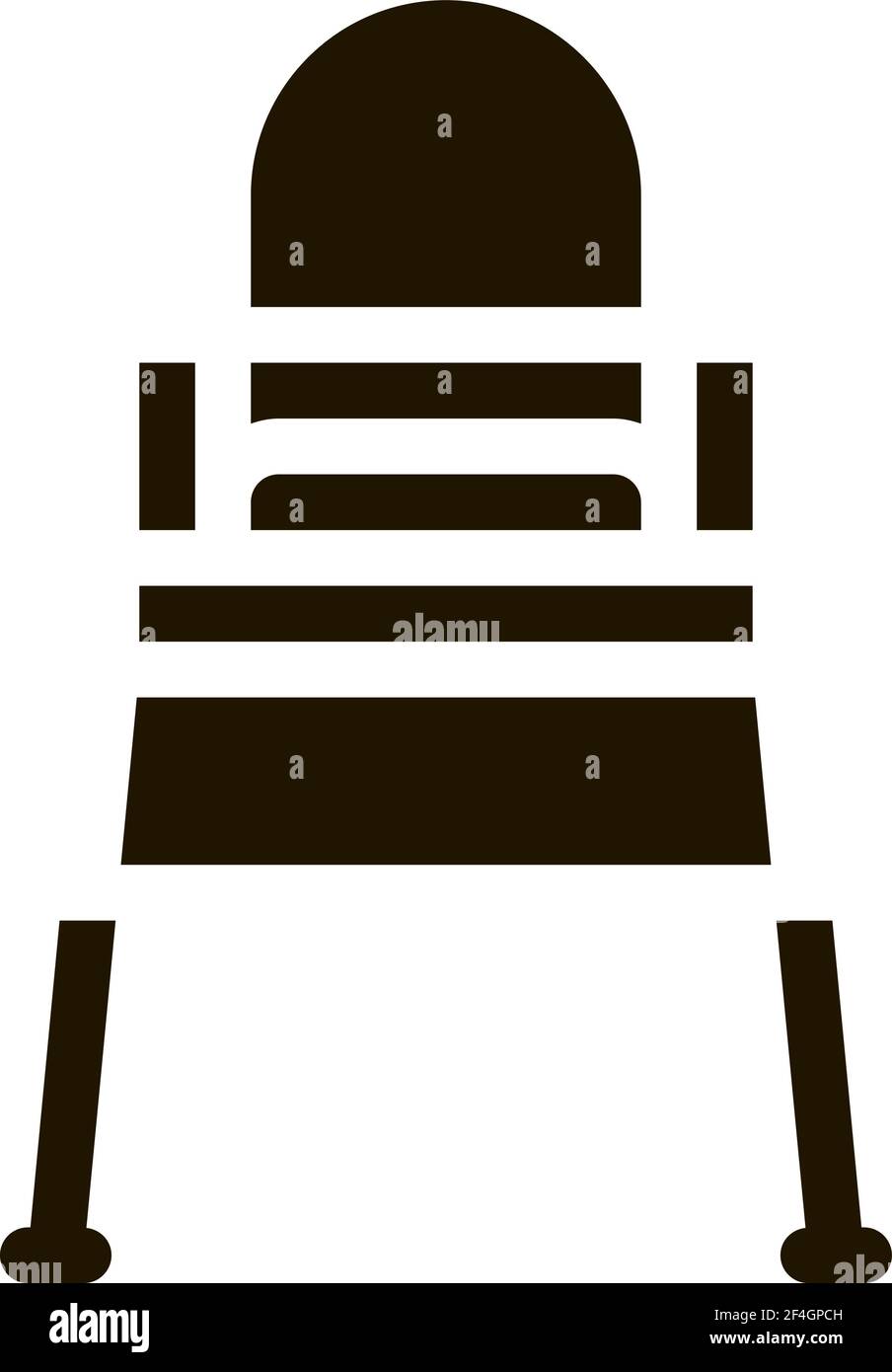 Chair For Feeding Icon Vector Glyph Illustration Stock Vector