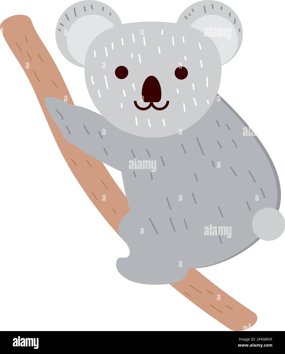 Html Koala Koala On Tree Branch Stock Vector Images - Alamy