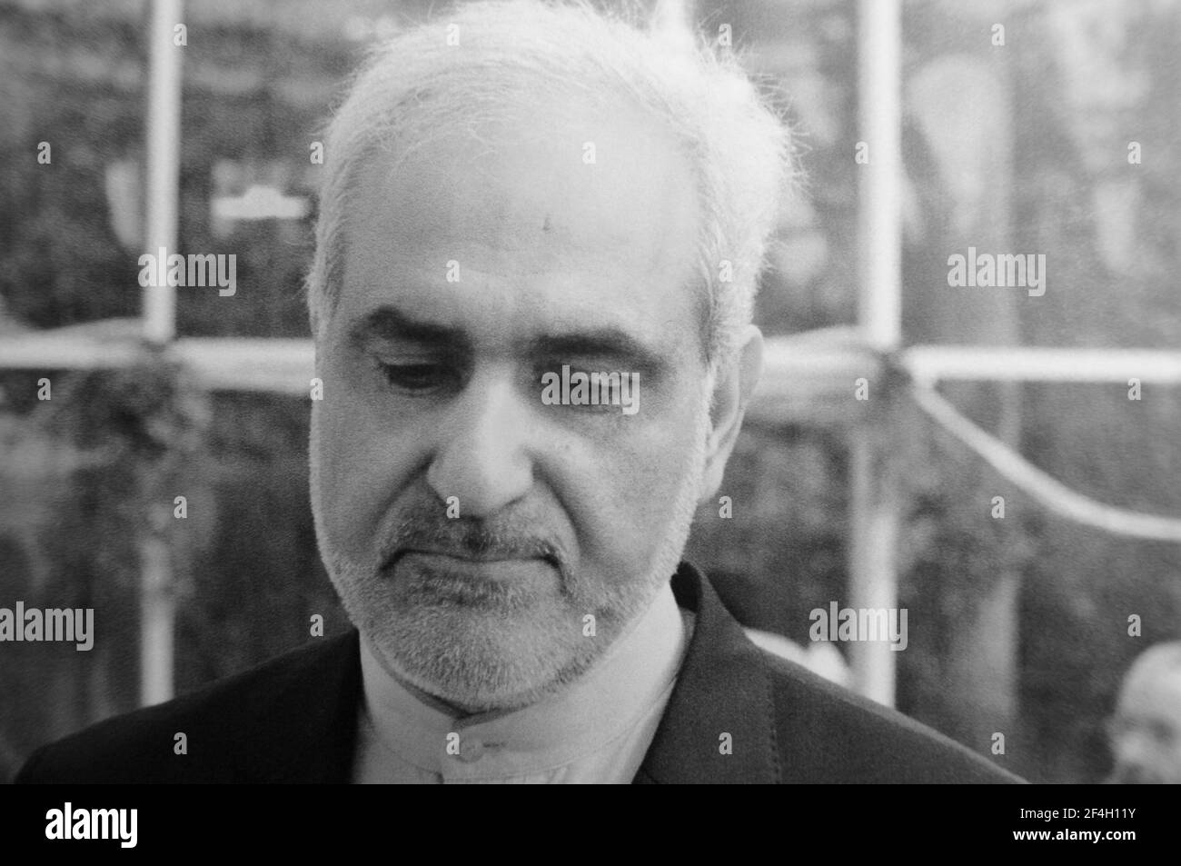 Switzerland: The Iranian embassador in Bern Alireza Salari invited Irans Foreign Minister Mohammed Dschawad Sarif ( محمد جواد ظریف پیرانشهری ) to the Stock Photo