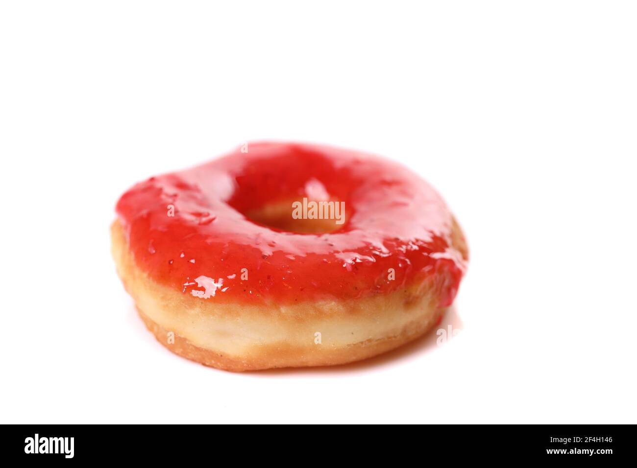 Strawberry Donut isolated on white background Stock Photo - Alamy