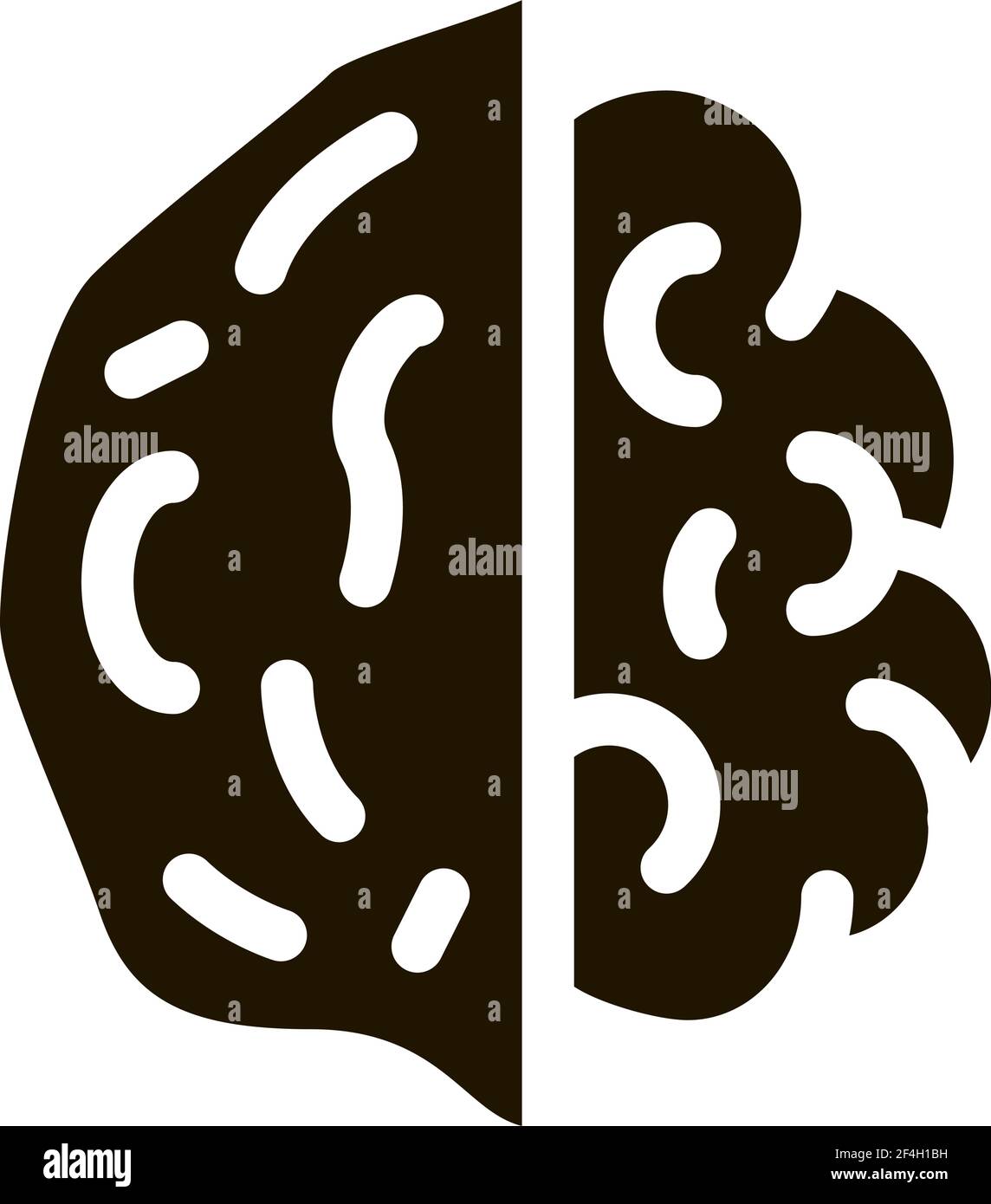 Walnut Nut Icon Vector Glyph Illustration Stock Vector