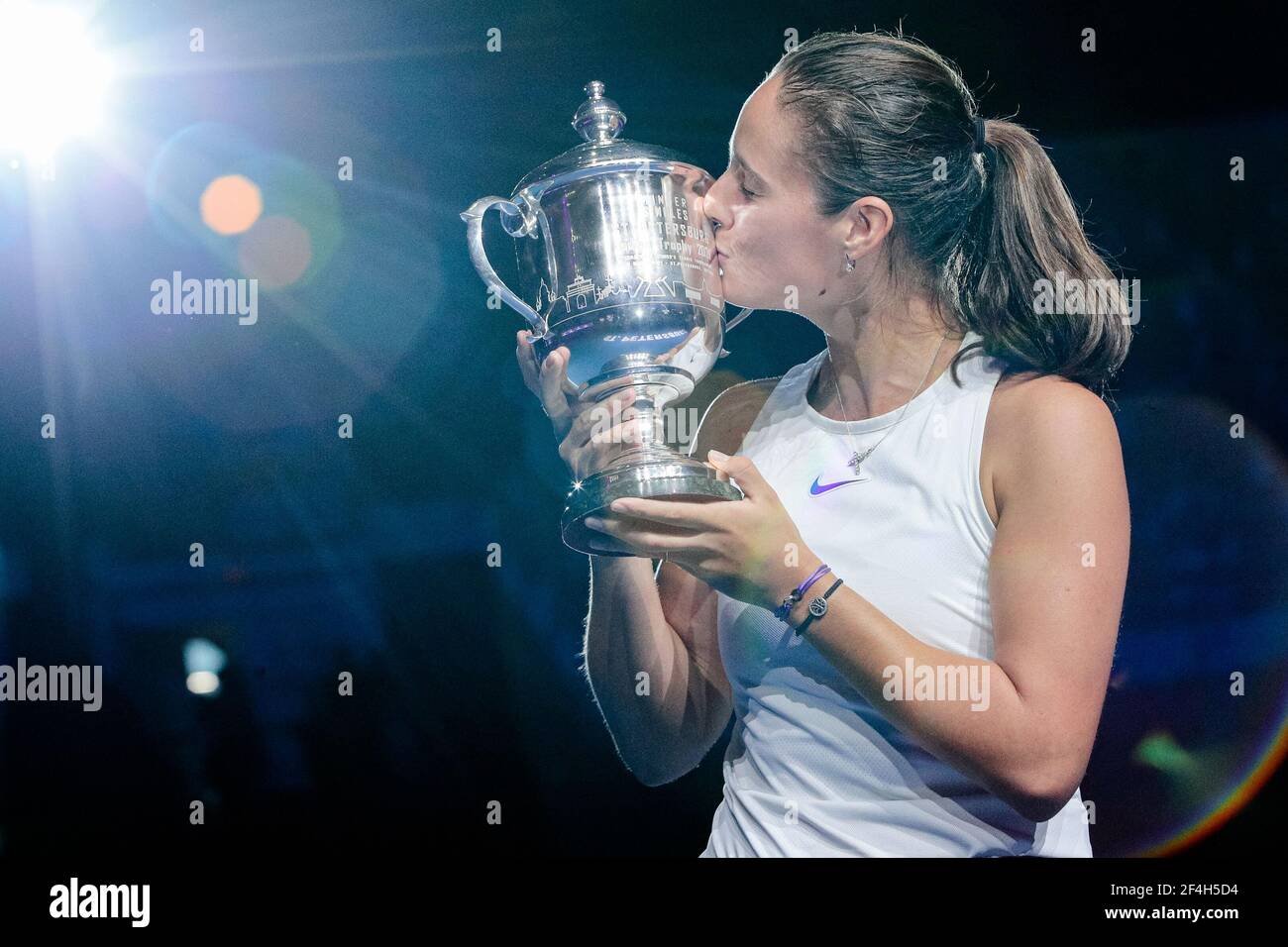 ST PETERSBURG, RUSSIA - MARCH 21: Daria Kasatkina of Russia winner