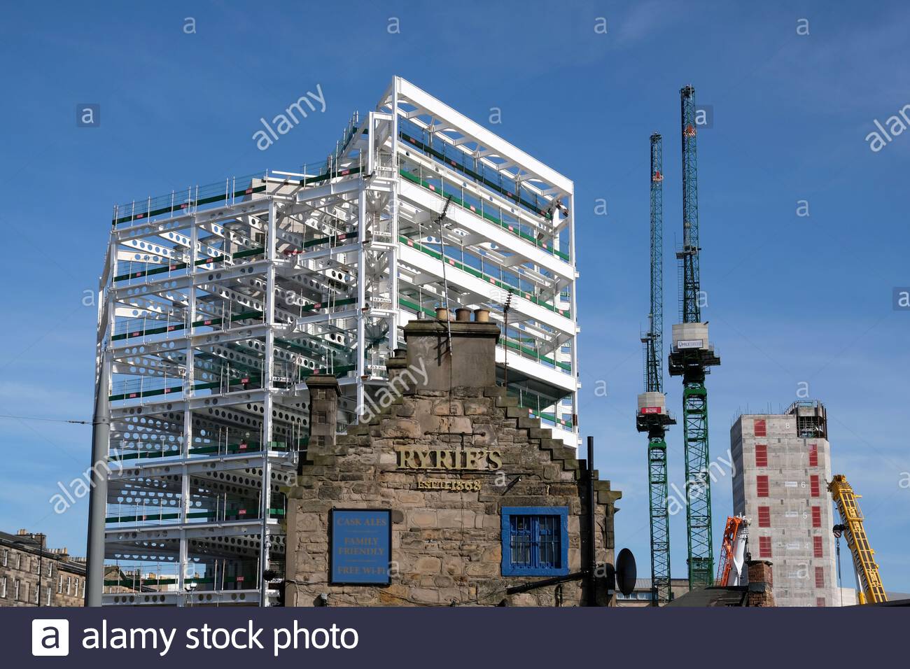 Haymarket Gap site redevelopment, Edinburgh, Scotland Stock Photo