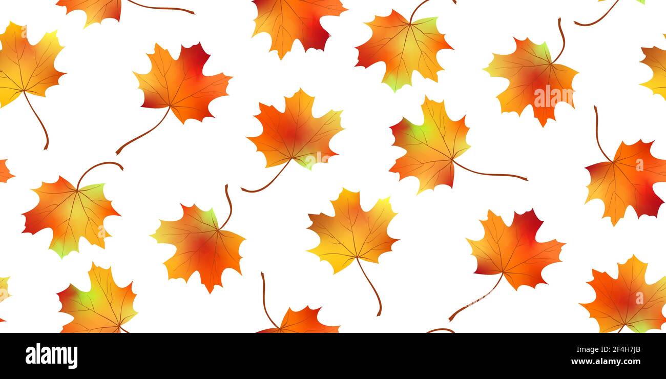 Autumn vector seamless background Stock Vector