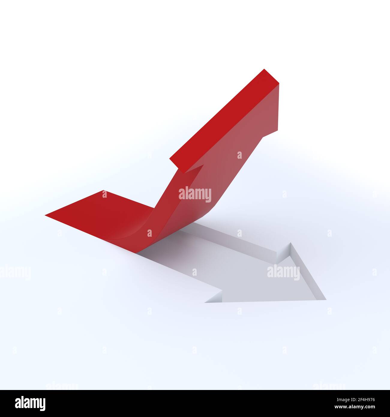 3d curved arrow hi-res stock photography and images - Alamy