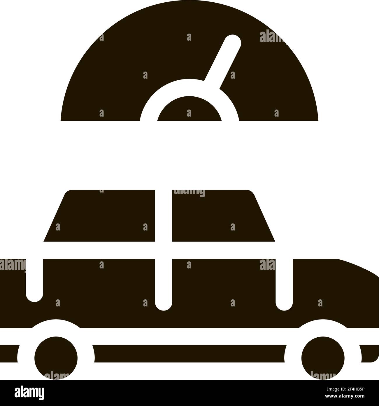 Car Speedometer Icon Vector Glyph Illustration Stock Vector Image & Art ...