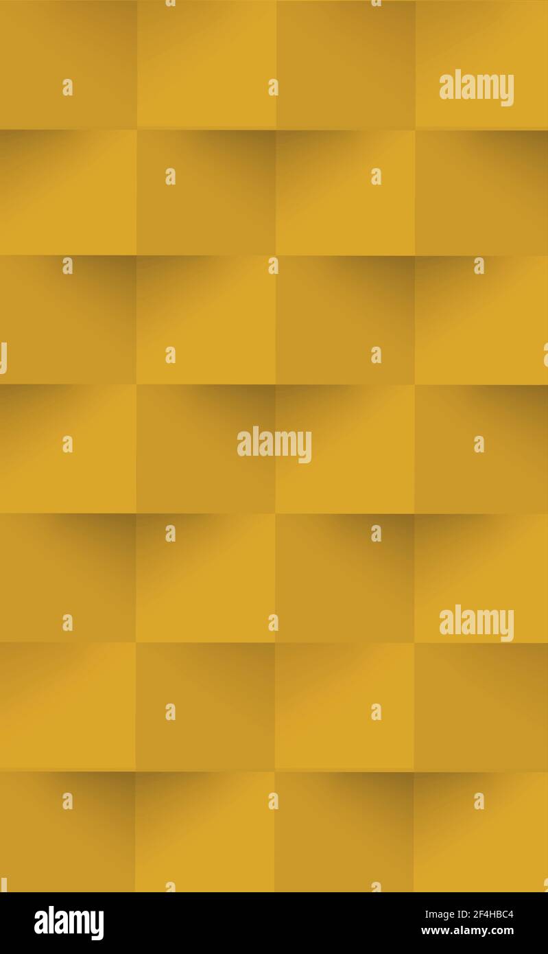 Abstract orange background, web template, squares with shadow - Vector illustration Stock Vector