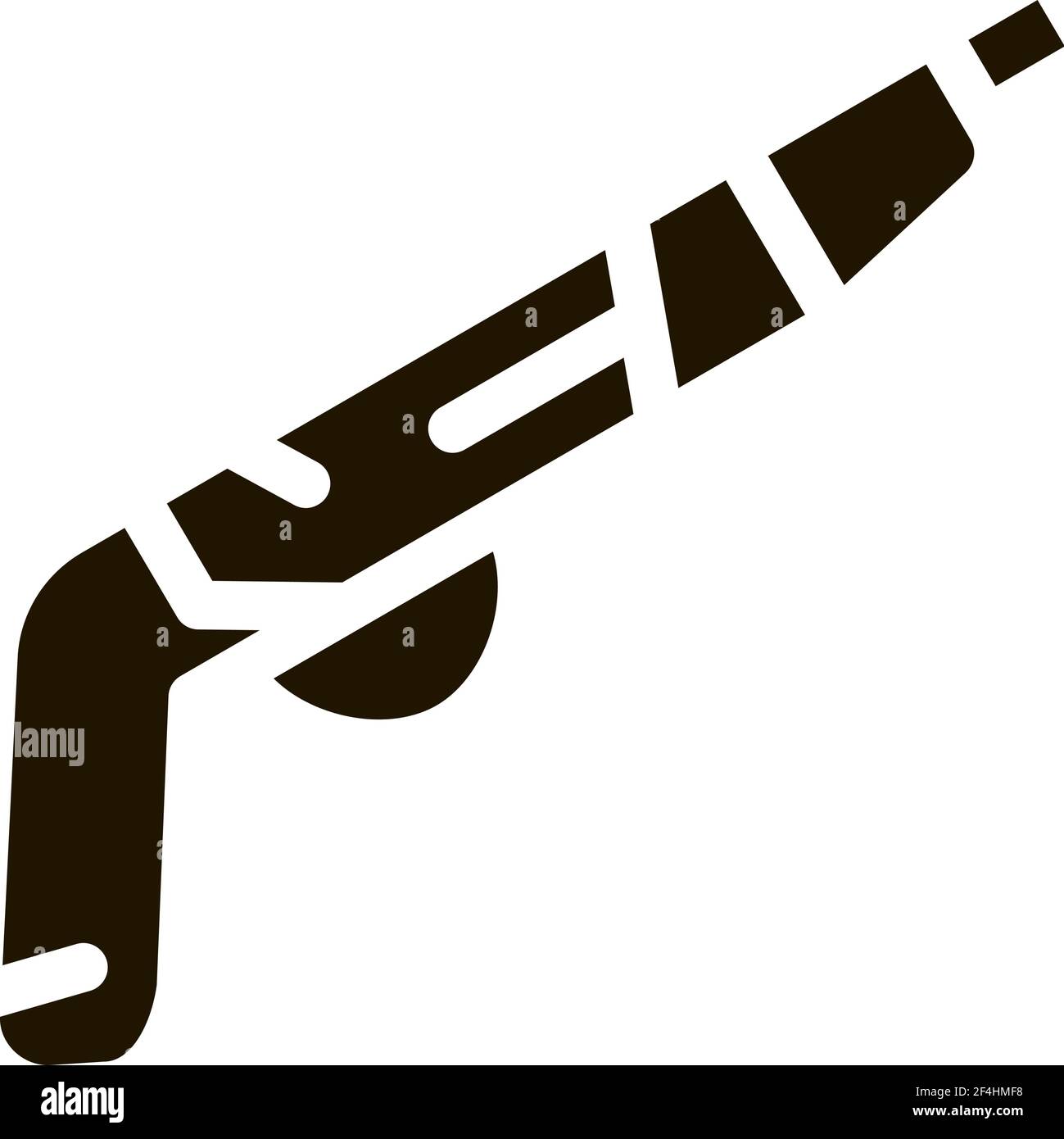 Gun Pistol Icon Vector Glyph Illustration Stock Vector Image & Art - Alamy