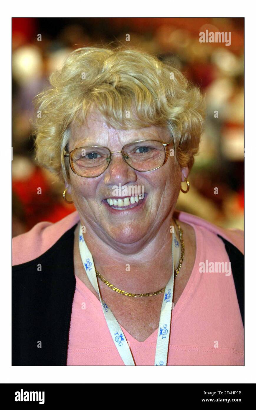 Margaret Henderson....Tony Blair speaks to the Labour conf in Brighton