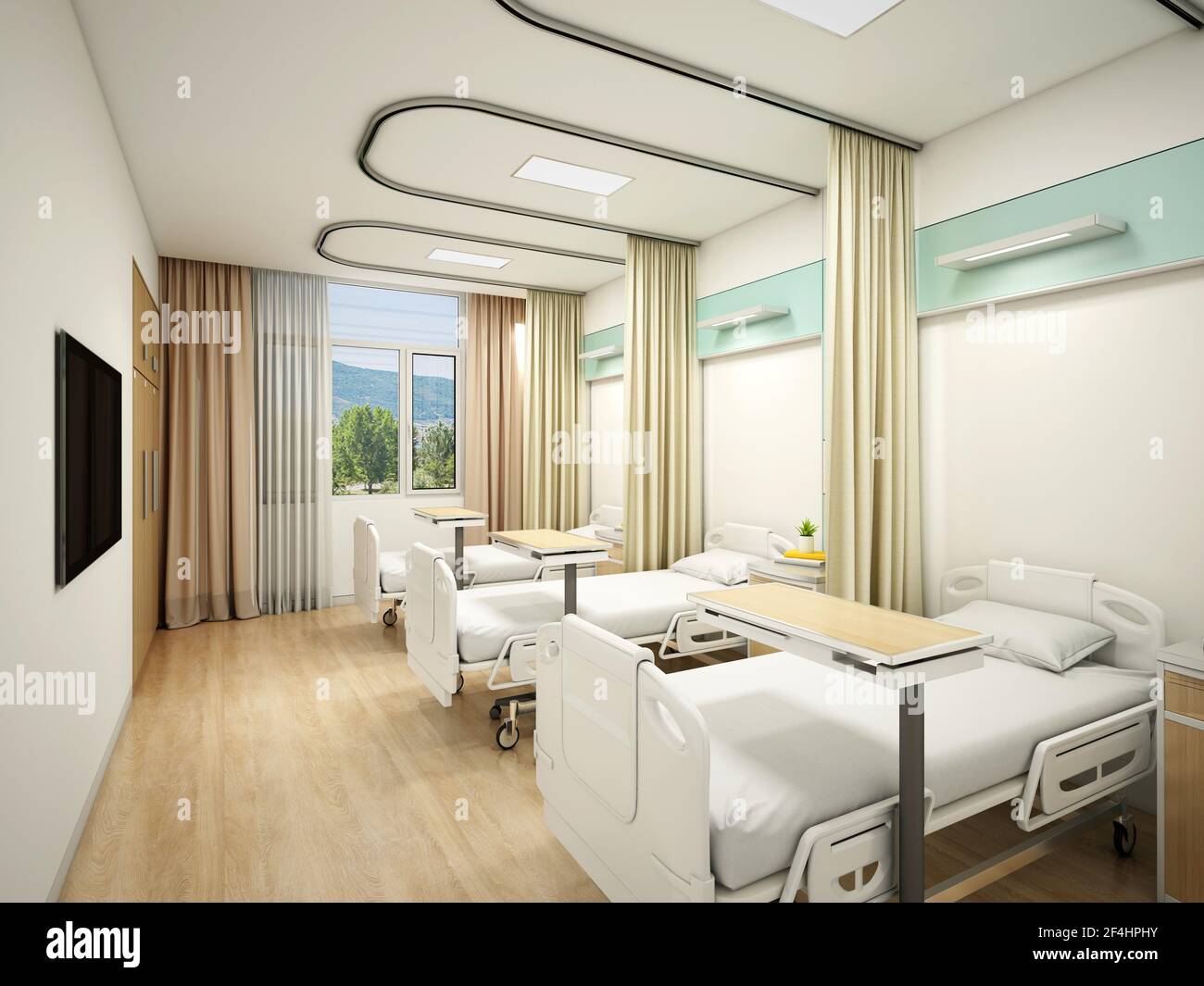 3d render of hospital and clinic interior Stock Photo - Alamy
