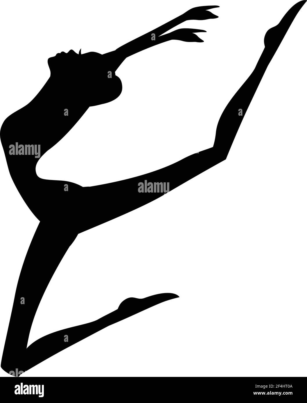 modern ballet dancer, ballerina Stock Vector