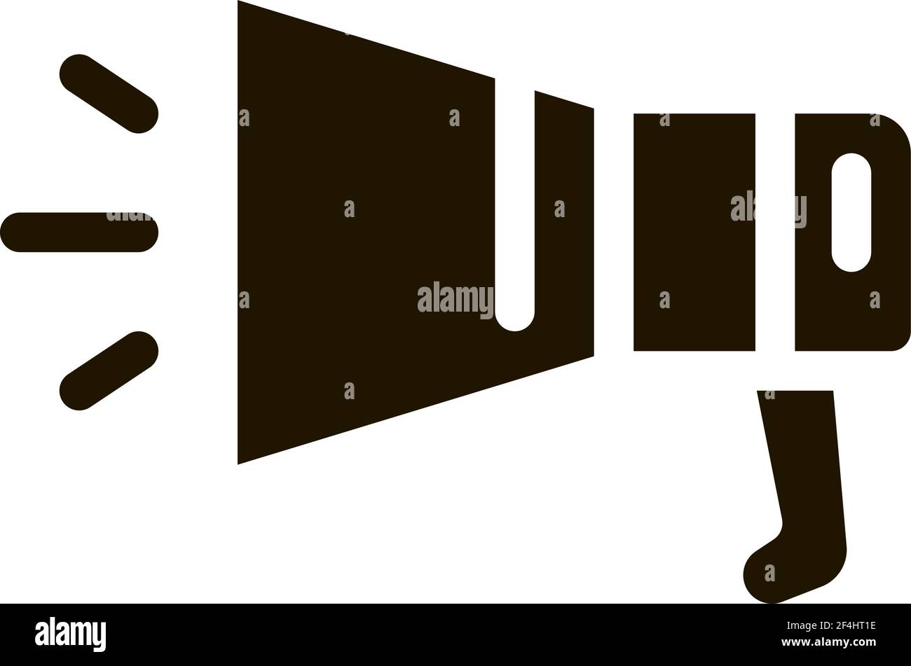 Loudspeaker Tool Icon Vector Glyph Illustration Stock Vector