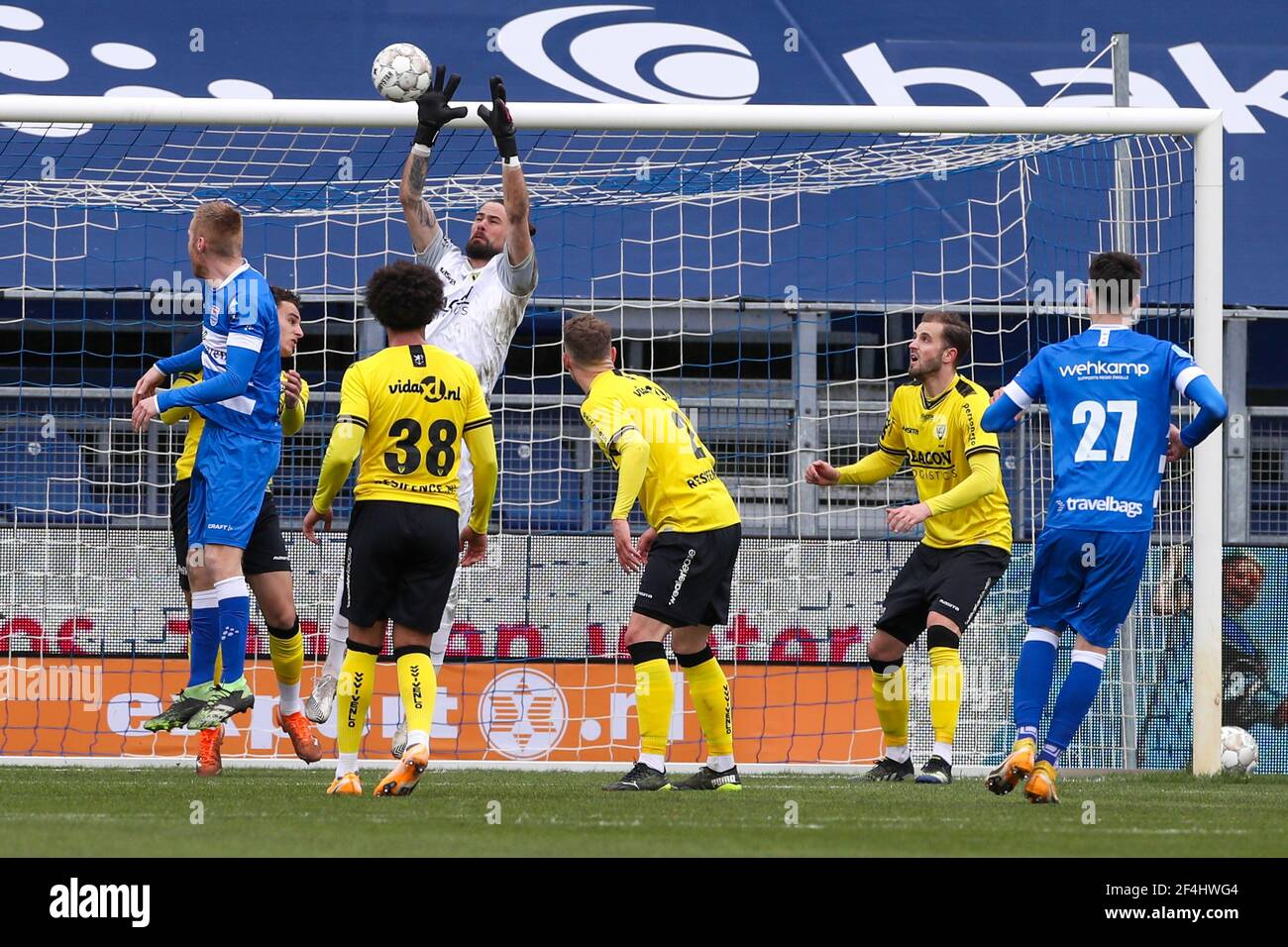 ZWOLLE, NETHERLANDS - MARCH 21: goalkeeper Thorsten Kirschbaum of VVV Venlo  during the Dutch Eredivisie match between PEC Zwolle and VVV-Venlo at MAC3  Stock Photo - Alamy