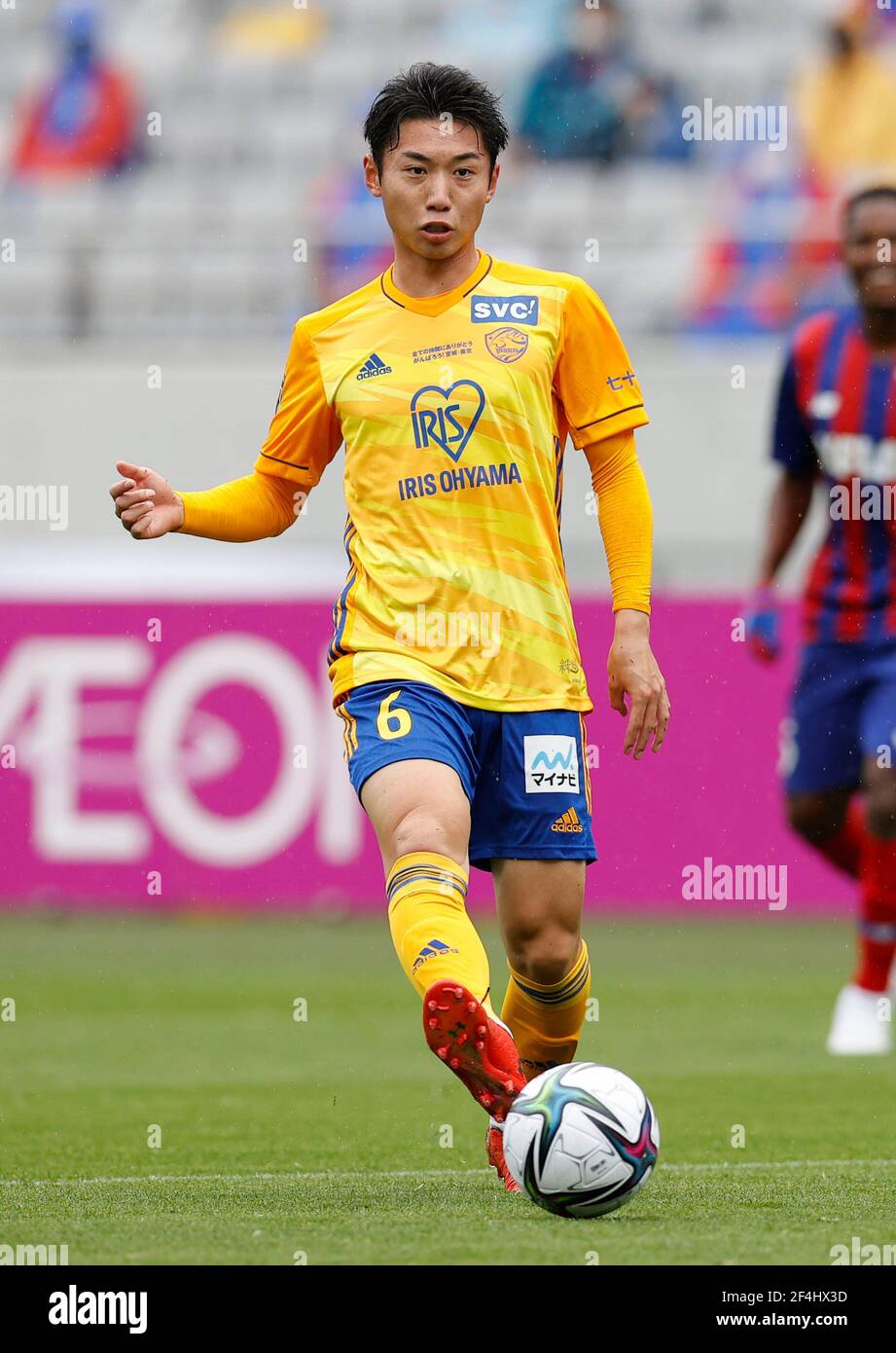 Ajinomoto Stadium, Tokyo, Japan. 21st Mar, 2021. Rikiya Uehara (Vegalta ...