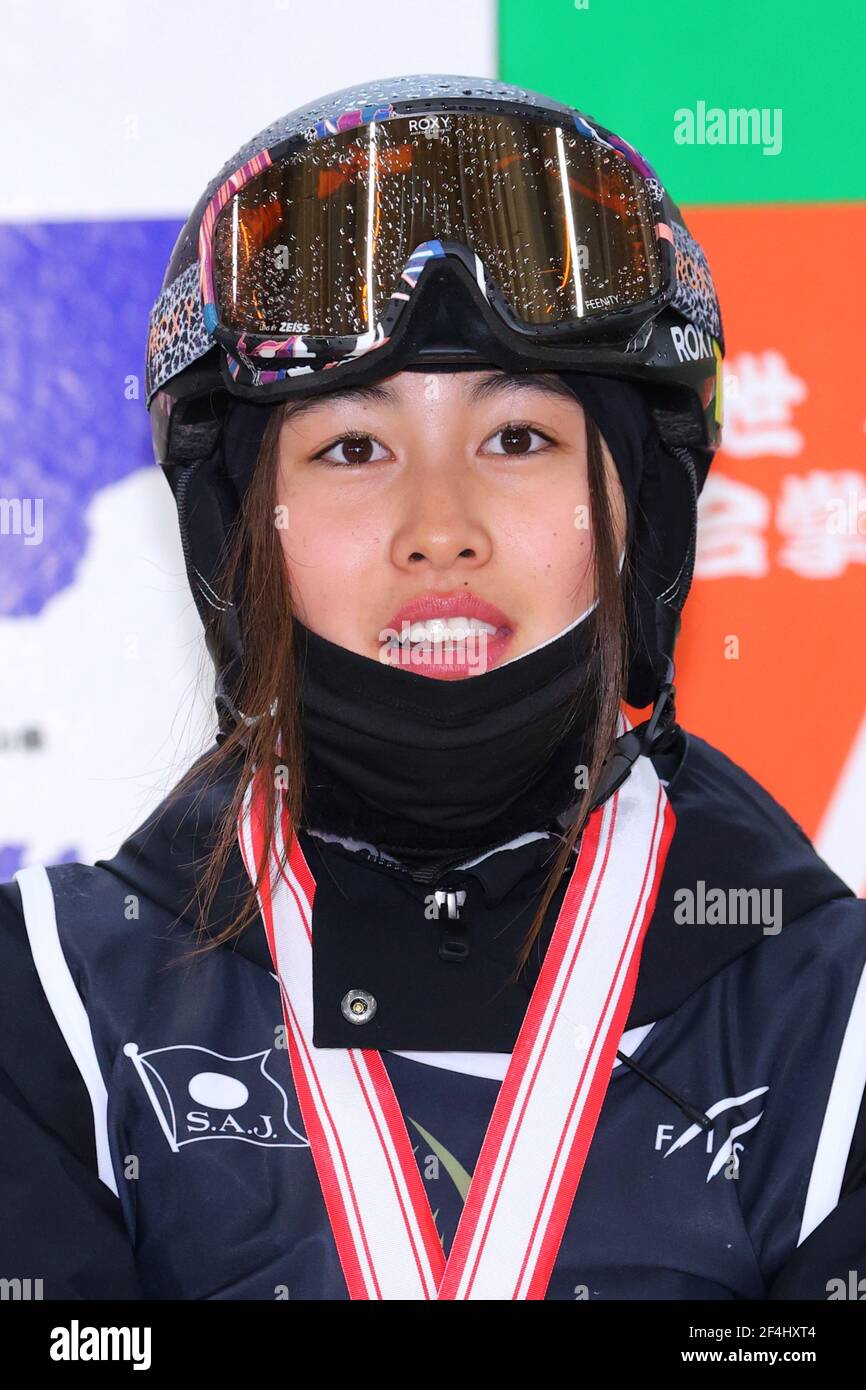 Taira Snow Park, Toyama, Japan. 21st Mar, 2021. Marin Ito, MARCH 21, 2021 -  Freestyle Skiing : The 41st All Japan Ski Championships Freestyle Moguls  Women's Dual Moguls Award Ceremony at Taira
