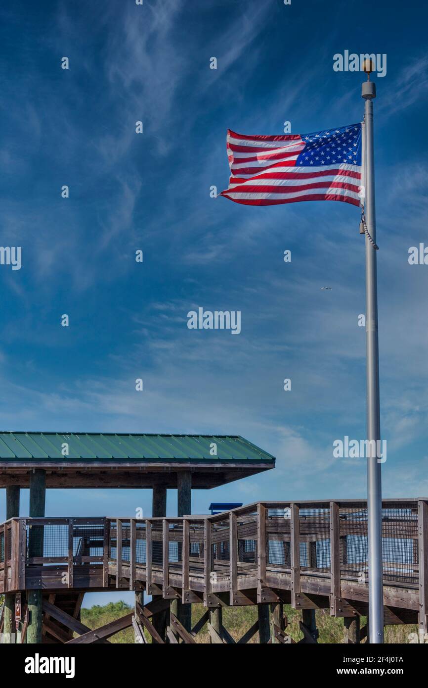 The observation platform at the Everglades & Francis S. Taylor Wildlife Management Area on