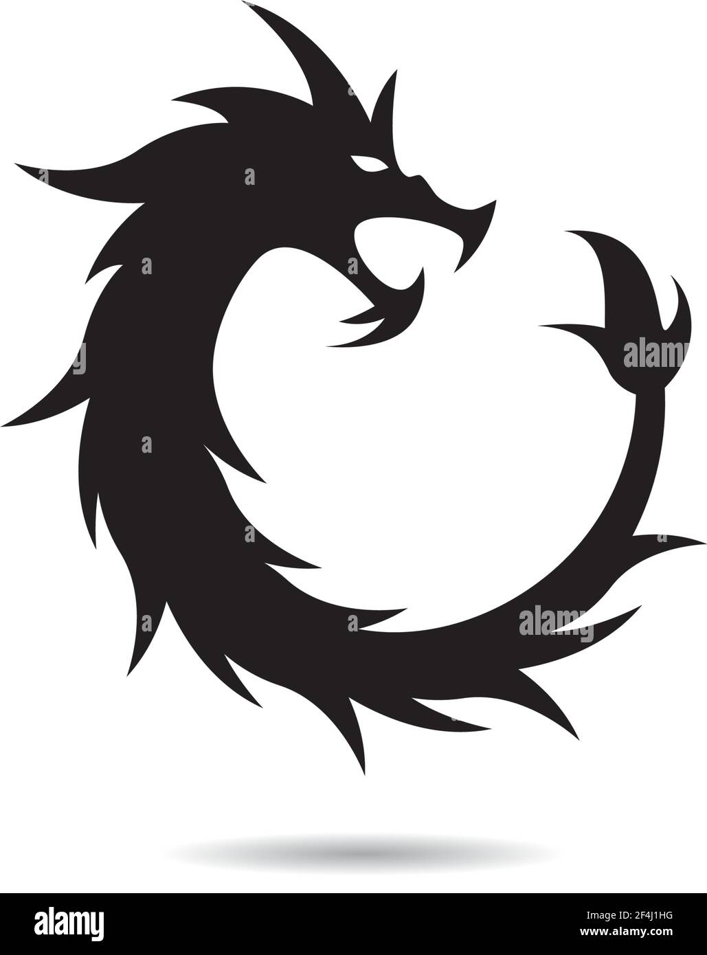 Red chinese dragon icon flat Cut Out Stock Images \u0026 Pictures - Alamy, image size:1029x1390