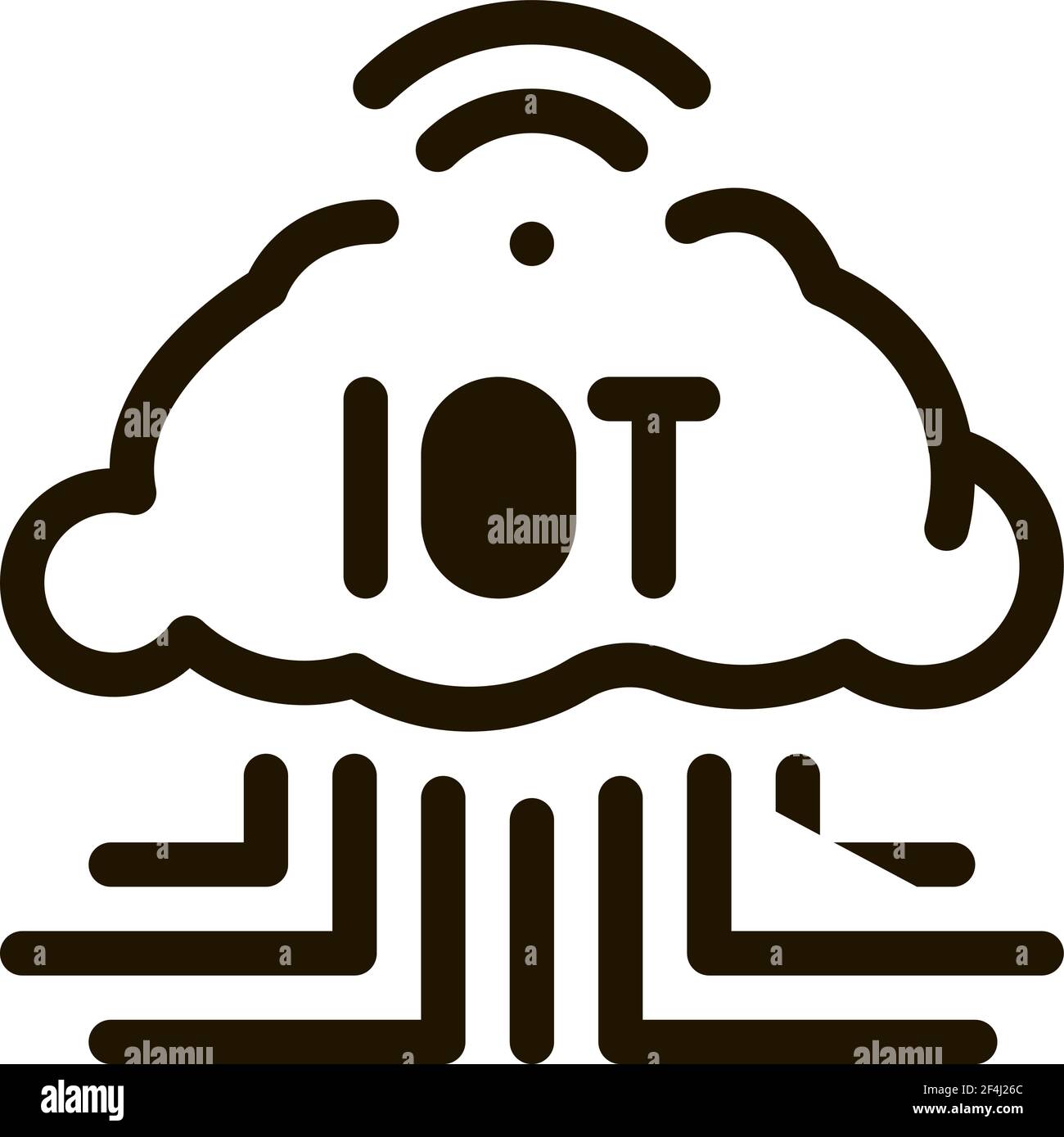 Internet of Things Icon Vector Glyph Illustration Stock Vector Image ...