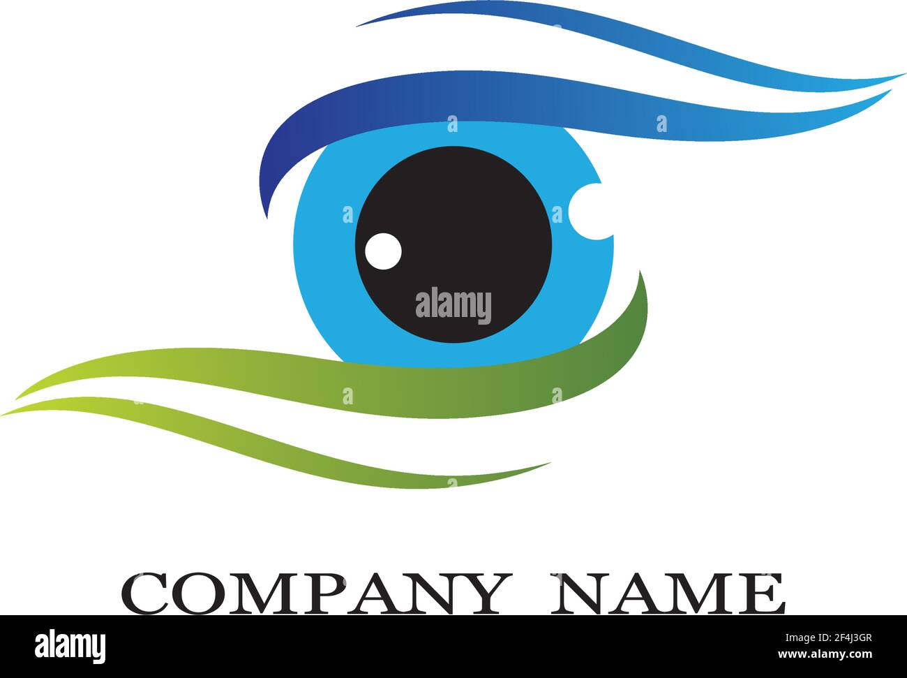 Branding identity corporate eye care vector logo design Stock Vector ...
