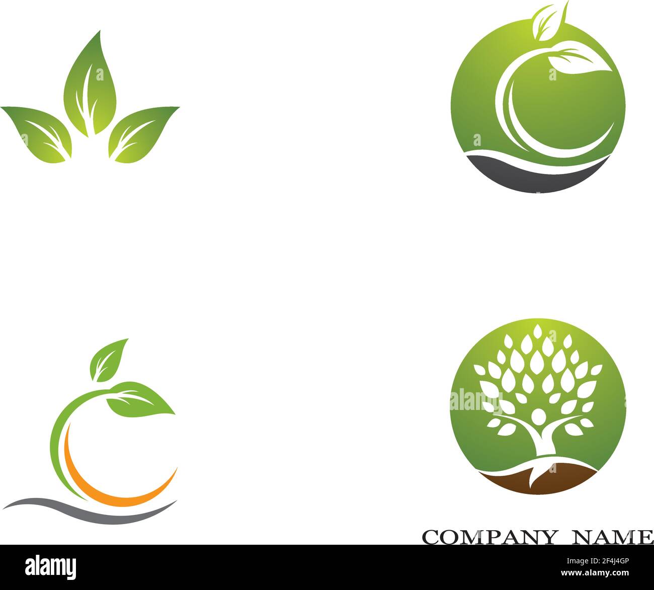 Logos of green leaf ecology nature element vector icon Stock Vector ...