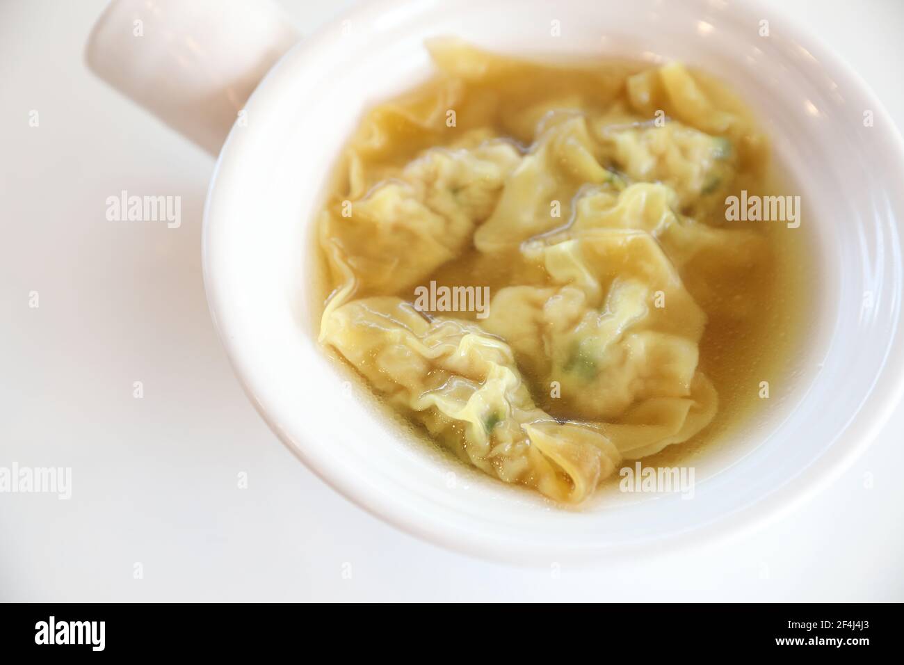 shrimp dumpling soup , Chinese food Stock Photo