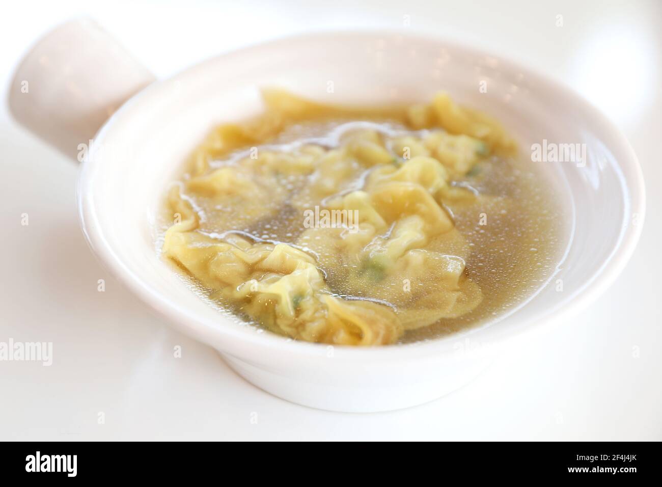 shrimp dumpling soup , Chinese food Stock Photo