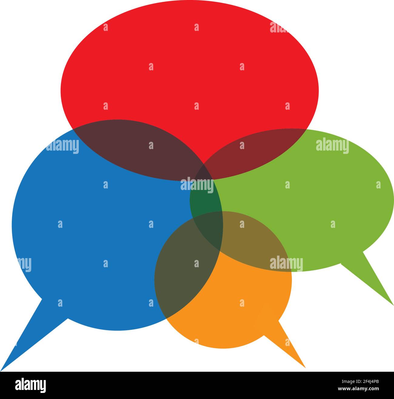 Speech bubble logo template vector icon illustration design Stock ...