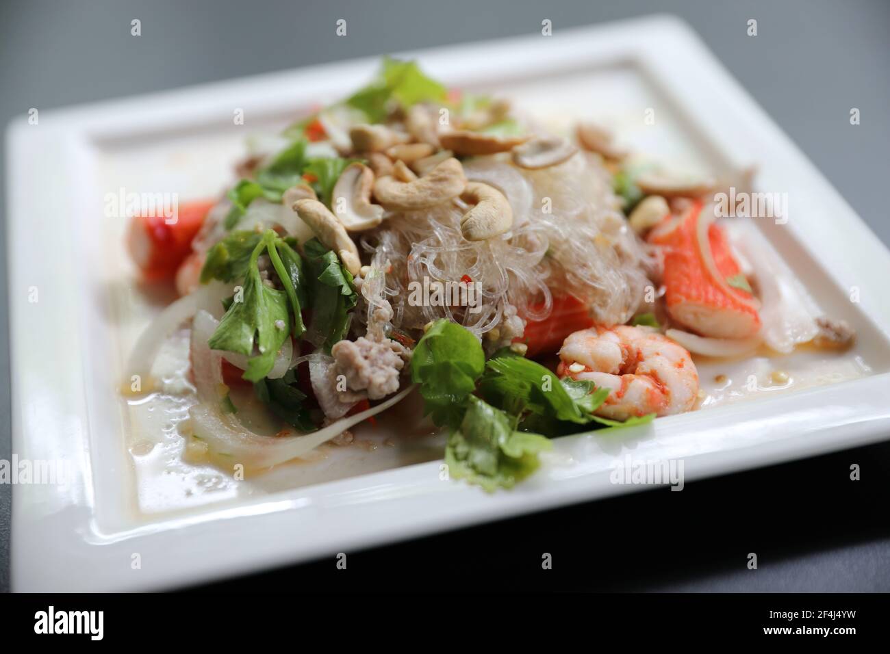 Glass Noodle Spicy Salad , Thai food Stock Photo Alamy