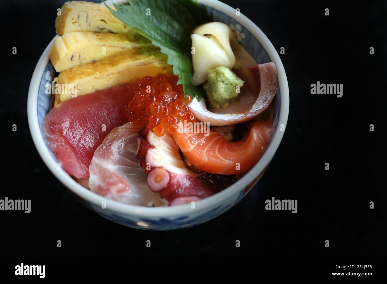 Kaisen don , seafood rice bowl Japanese food Stock Photo Alamy