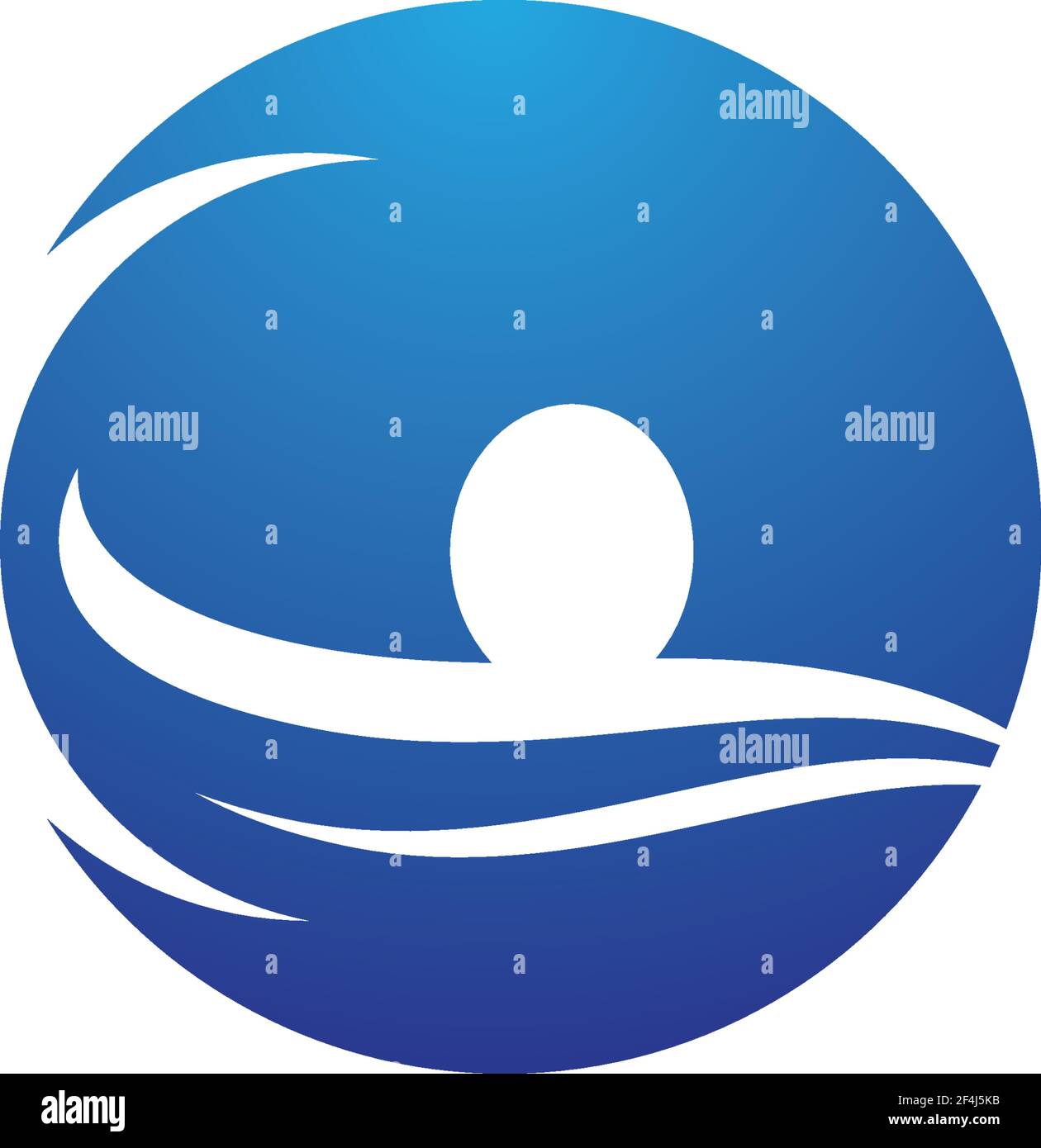Swimming symbol illustration design Stock Vector