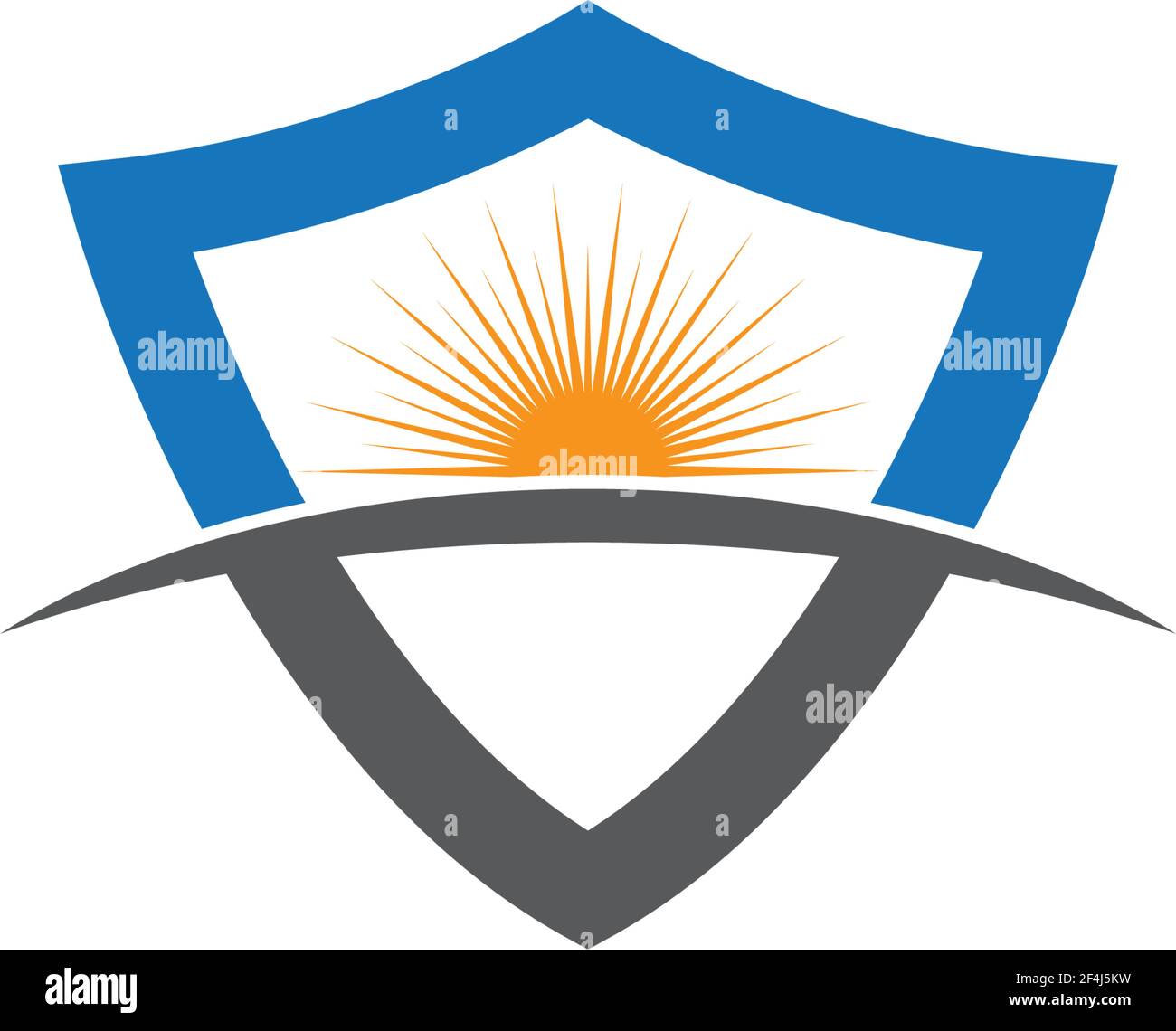 Shield logo template vector icon illustration design Stock Vector Image ...