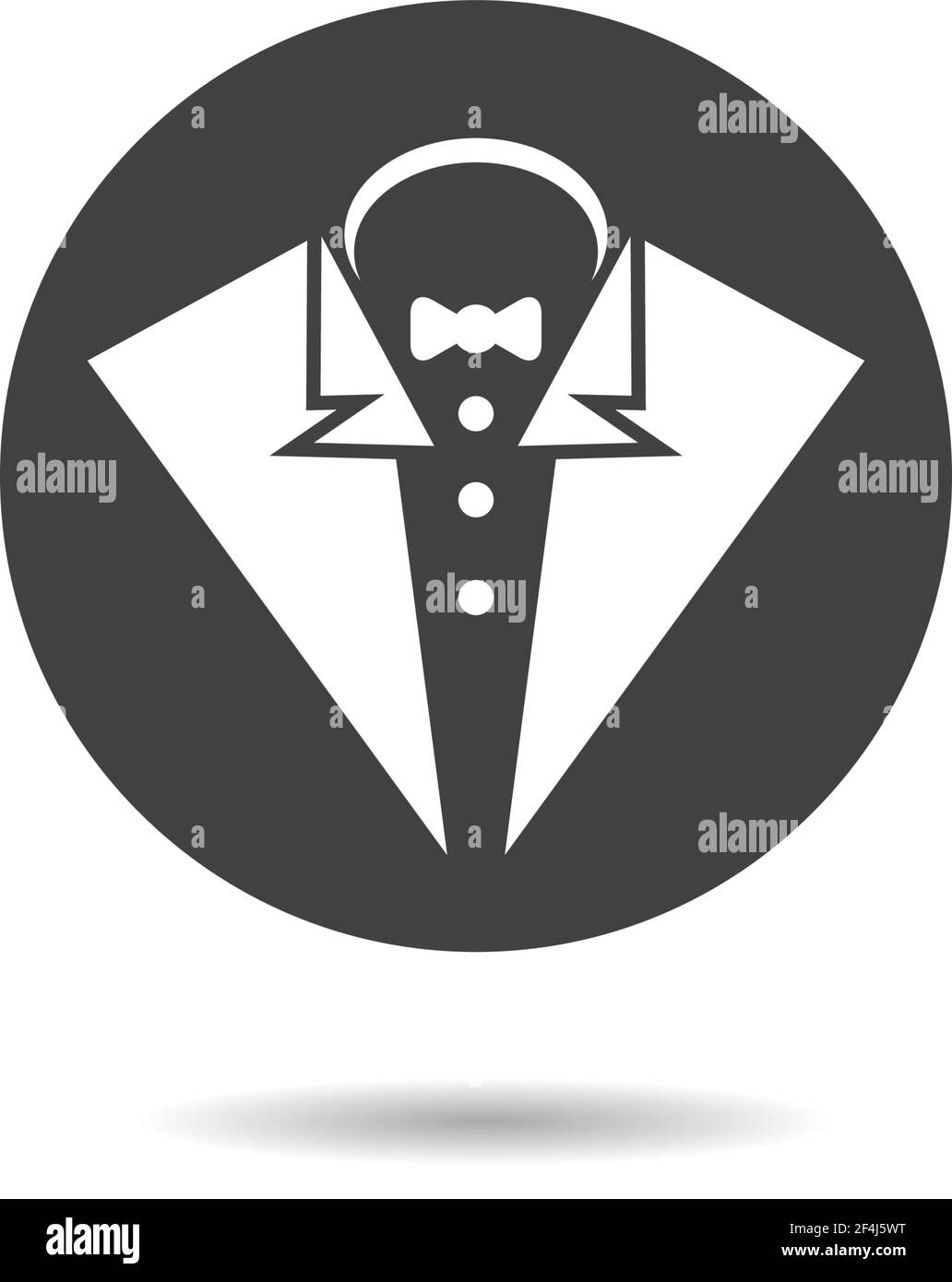 Tuxedo logo template vector icon illustration design Stock Vector