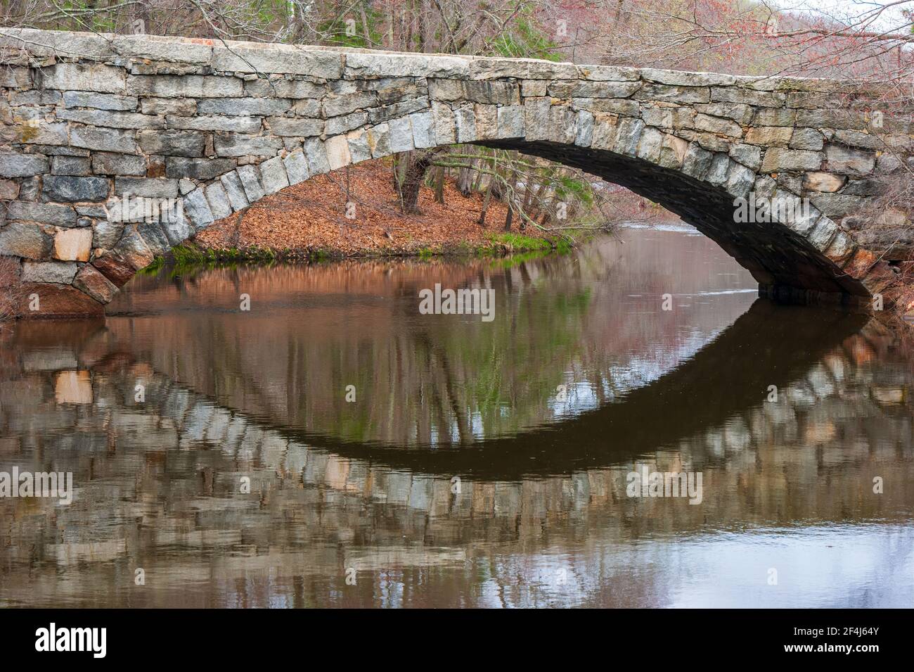Blackstone River and Canal Heritage State Park, Uxbridge, MA, USA Stock