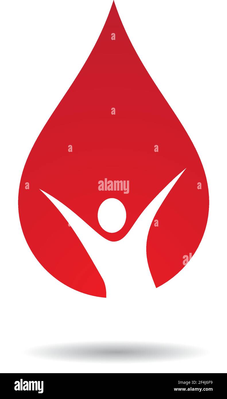 Blood logo design Stock Vector Images - Alamy