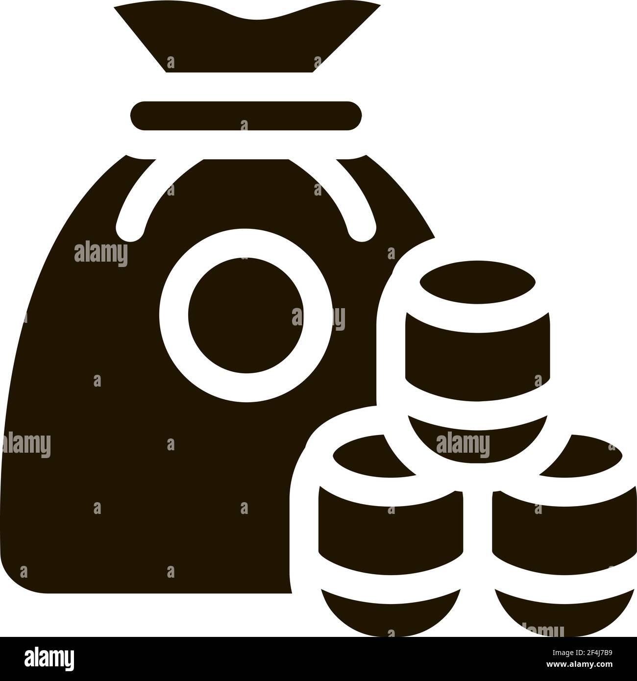 Lotto Icon Vector Glyph Illustration Stock Vector