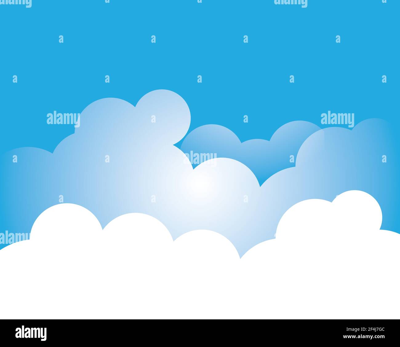 Blue sky with cloud vector icon illustration design Stock Vector