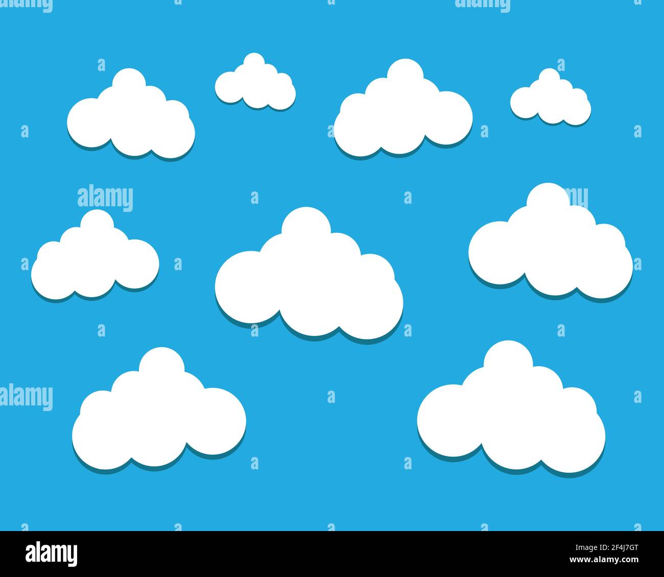 Blue sky with cloud vector icon illustration design Stock Vector